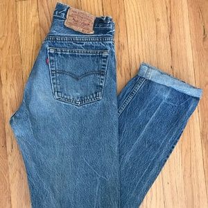 501 Levis W28 L36/Made in USA/Vintage Levis Jeans